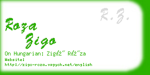 roza zigo business card
